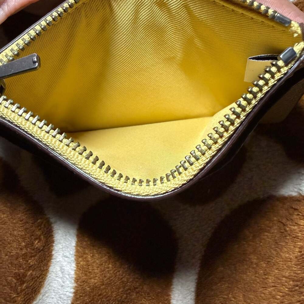 Coach Grove Medium Tote with Horse and Carriage in Yellow Pebbled Leather - Picture 12 of 12